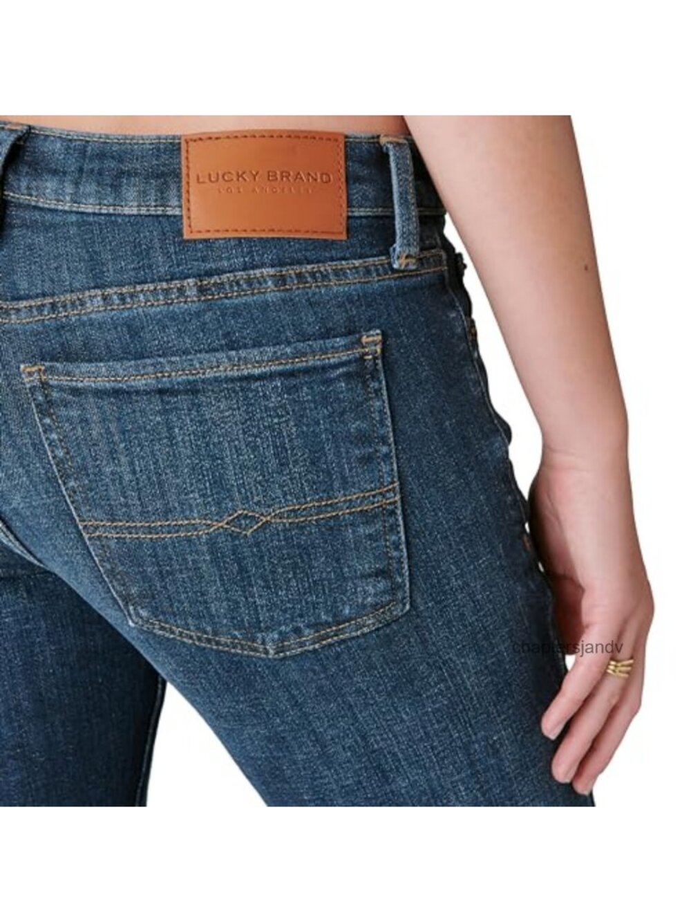 Mid Rise Easy Rider Bootcut Jeans Button Closure Casual Denim - Picture 6 of 6